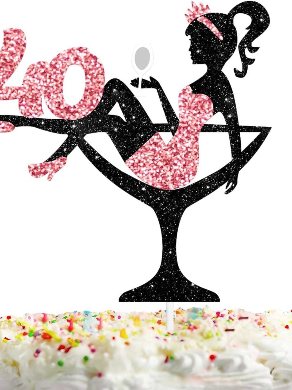 40 Girl Cake Topper